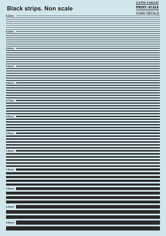 Print Scale PSL037 Black stripes