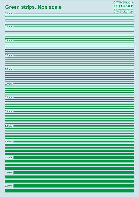 Print Scale PSL038 Green stripes