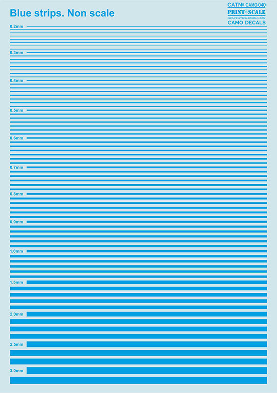 Print Scale PSL040 Blue stripes