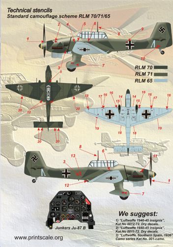 Print Scale PSL14402 1:144 Junkers Ju-87 'Stuka' 1