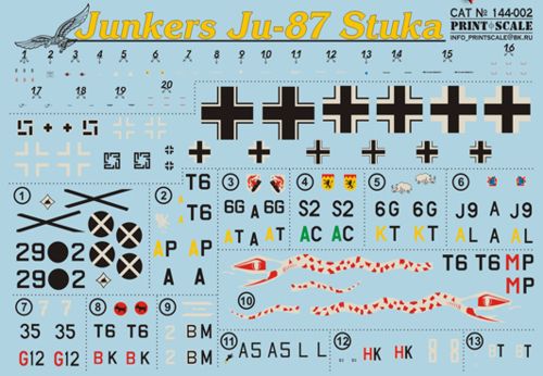 Print Scale PSL14402 1:144 Junkers Ju-87 'Stuka' 1