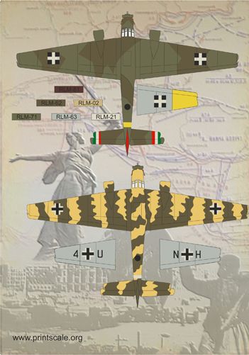 Print Scale PSL14404 1:144 Junkers Ju-52