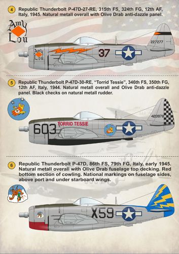Print Scale PSL14405 1:144 Republic P-47D Thunderbolt