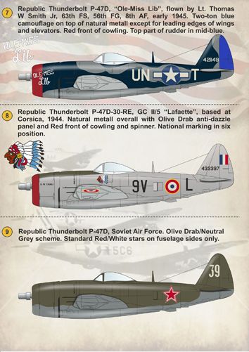 Print Scale PSL14405 1:144 Republic P-47D Thunderbolt