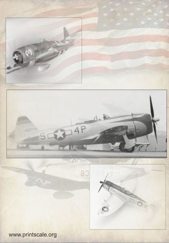 Print Scale PSL14405 1:144 Republic P-47D Thunderbolt