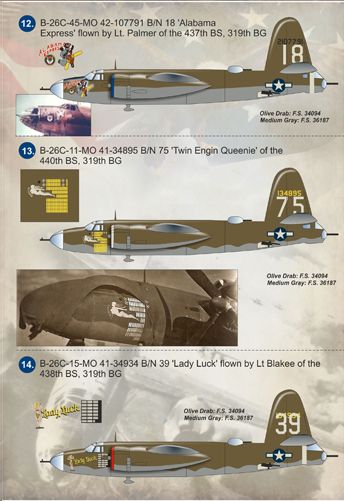 Print Scale PSL14407 1:144 Martin B-26 Marauder 1