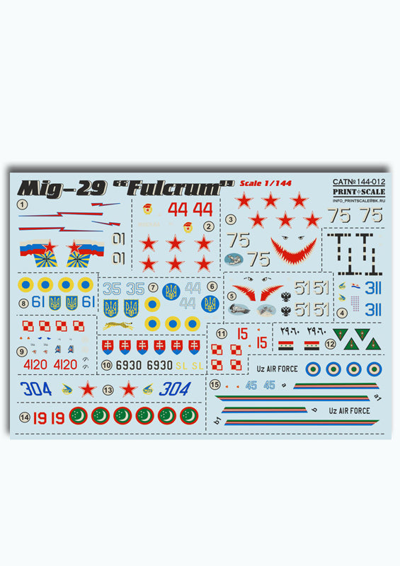 Print Scale PSL14412 1:144 Mikoyan MiG-29 "Fulcrum" 1