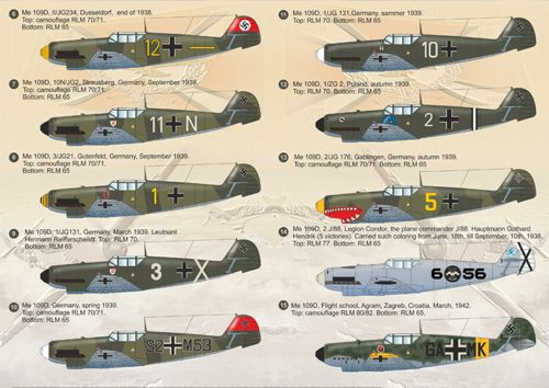 Print Scale PSL14415 1:144 Messerschmitt Bf-109D 1