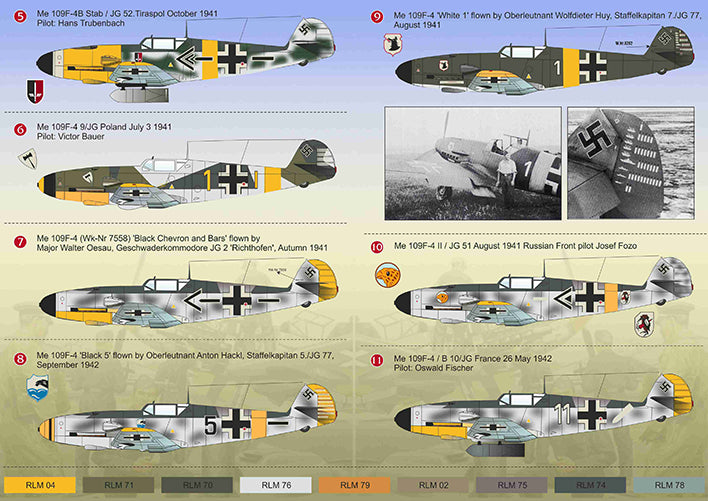 Print Scale PSL14420 1:144 Messerschmitt Bf-109F-4 1