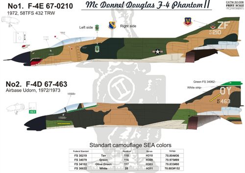 Print Scale PSL32006 1:32 McDonnell F-4 Phantom II in Vietnam part 2 1
