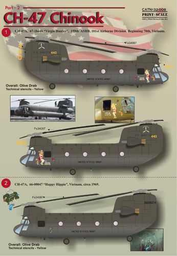 Print Scale PSL32008 1:35 Boeing CH-47A Chinook part 2