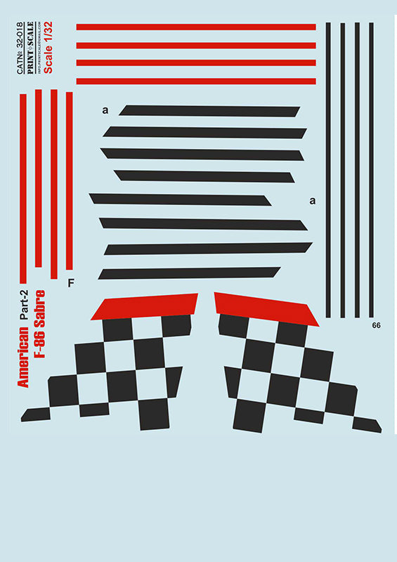 Print Scale PSL32018 1:32 North-American F-86E Sabre Part-2 1