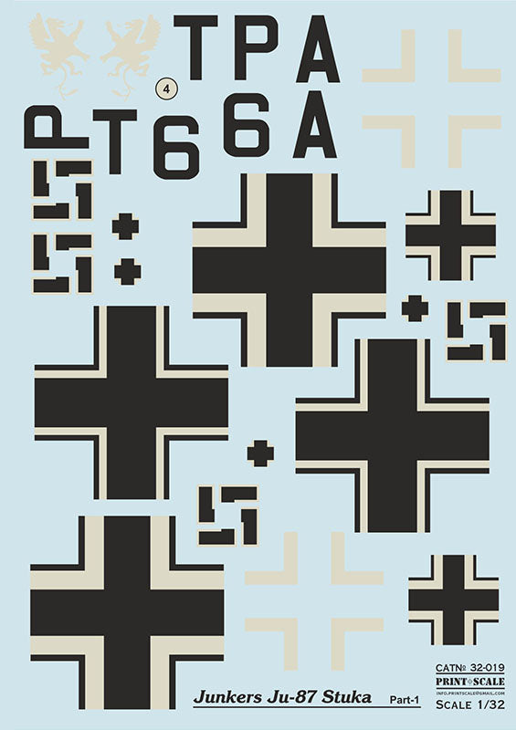 Print Scale PSL32019 1:32 Junkers Ju-87 'Stuka' Part 1 1