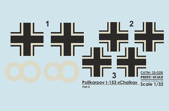 Print Scale PSL32026 1:32 Polikarpov I-153 "Chaika" Part 2 1