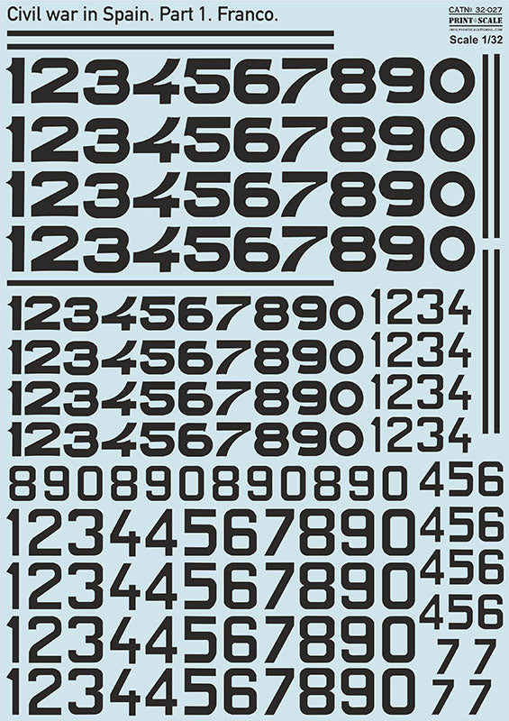 Print Scale PSL32027 1:32 Civil War in Spain