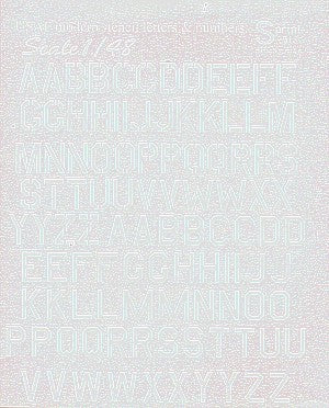 Print Scale PSL48003 1:48 USAF modern stencil letters and numbers