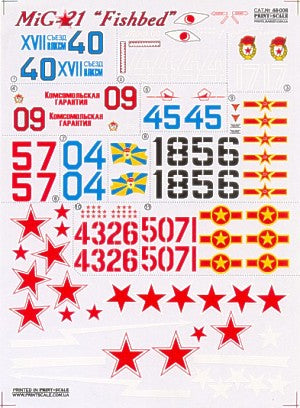 Print Scale PSL48008 1:48 Mikoyan MiG-21 Fishbed