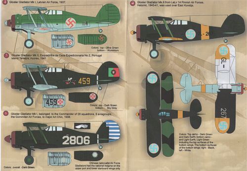 Print Scale PSL48011 1:48 Gloster Gladiator Mk.I/II Multi-National