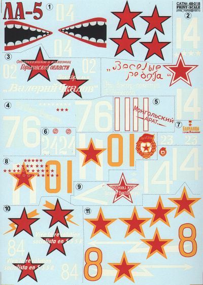 Print Scale PSL48018 1:48 Lavochkin La-5 Part 1