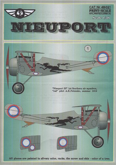 Print Scale PSL48021 1:48 Nieuport Part 2