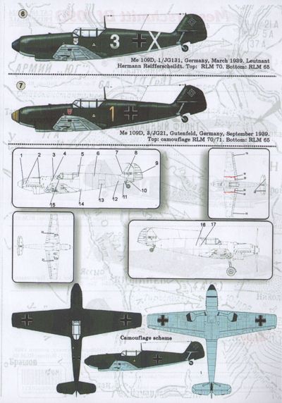 Print Scale PSL48024 1:48 Messerschmitt Bf-109D Part 1