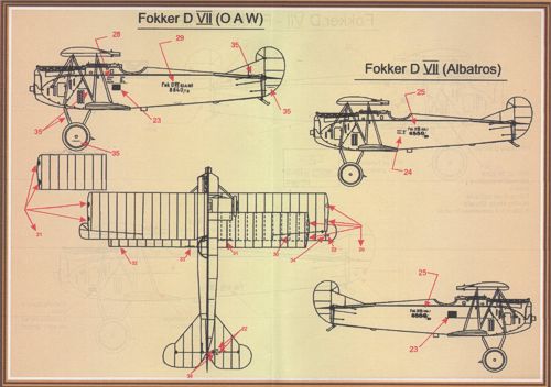 Print Scale PSL48025 1:48 Fokker D.VII Pt 1