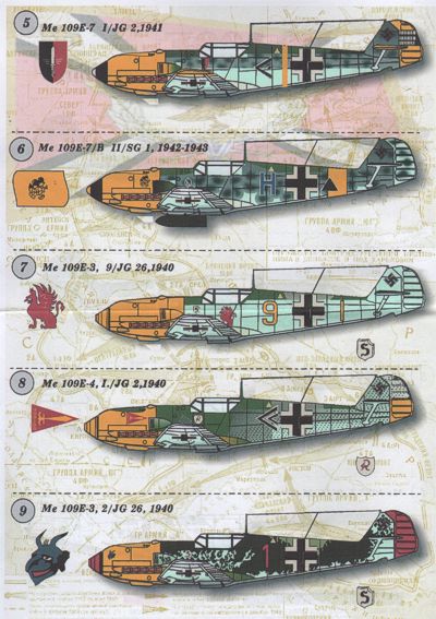 Print Scale PSL48029 1:48 Messerschmitt Bf-109E Part 1.
