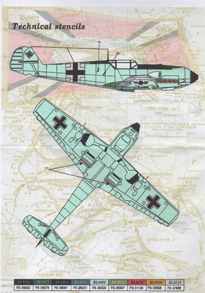 Print Scale PSL48029 1:48 Messerschmitt Bf-109E Part 1.