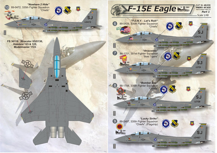 Print Scale PSL48030 1:48 McDonnell F-15E Strike Eagle Part 1