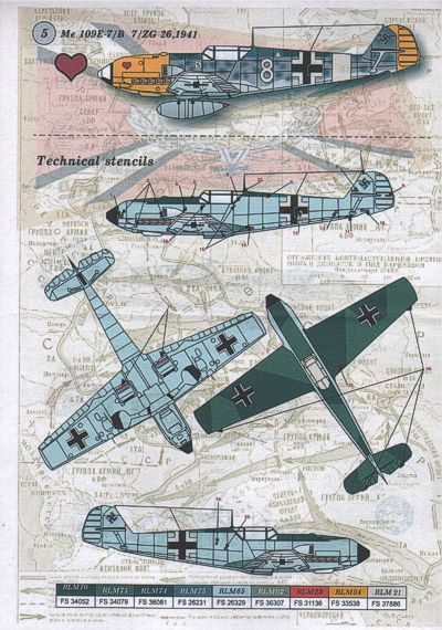 Print Scale PSL48033 1:48 Messerschmitt Bf-109E-4 Part 2