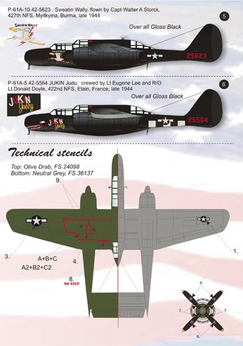 Print Scale PSL48035 1:48 Northrop P-61A 'Black Widow' Part 2