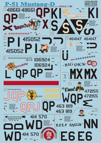 Print Scale PSL48039 1:48 North-American P-51D Mustang1