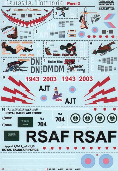 Print Scale PSL48041 1:48 Panavia Tornado Gr.4/Gr.4a Part 2