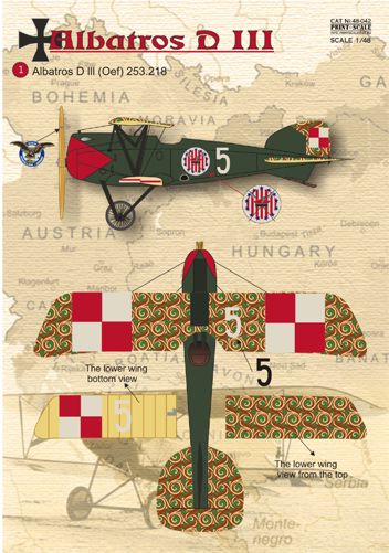Print Scale PSL48042 1:48 Albatros D.III