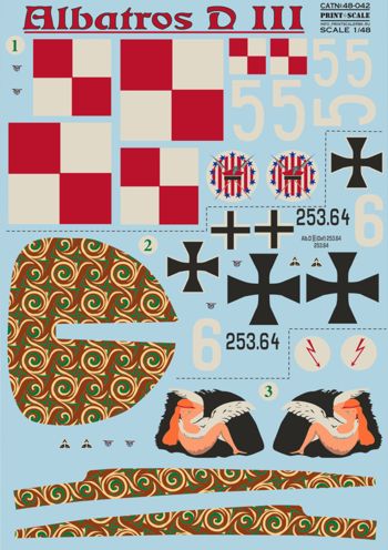 Print Scale PSL48042 1:48 Albatros D.III