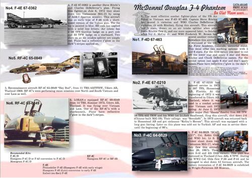 Print Scale PSL48045 1:48 McDonnell F-4 Phantom II in Vietnam war