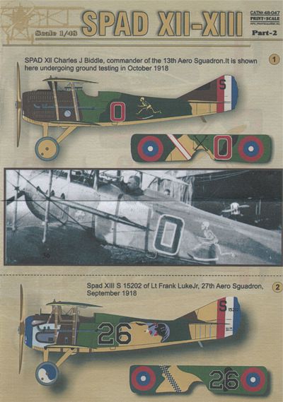 Print Scale PSL48047 1:48 Spad VII-XVII Part 2 1