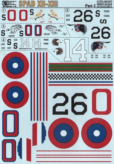 Print Scale PSL48047 1:48 Spad VII-XVII Part 2 1