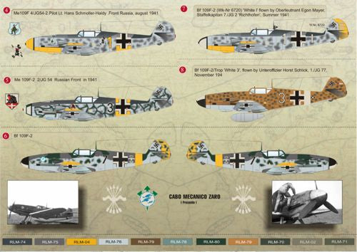 Print Scale PSL48048 1:48 Messerschmitt Bf-109F-2 Part 1 1