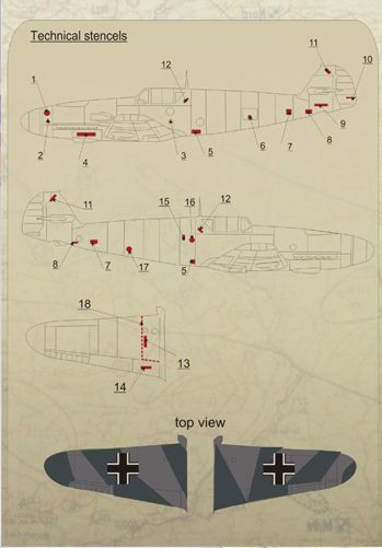 Print Scale PSL48048 1:48 Messerschmitt Bf-109F-2 Part 1 1