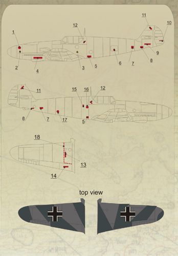 Print Scale PSL48049 1:48 Messerschmitt Bf-109F-2 Part 2 1