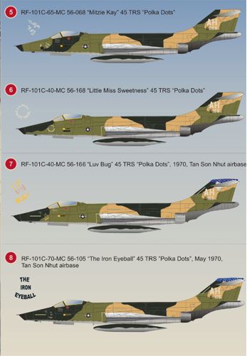 Print Scale PSL48050 1:48 McDonnell RF-101C Voodoo TRS 'Polka Dots'