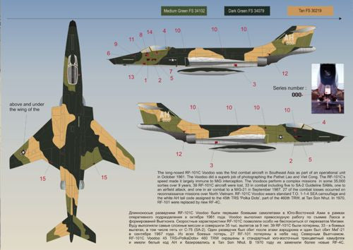Print Scale PSL48050 1:48 McDonnell RF-101C Voodoo TRS 'Polka Dots'