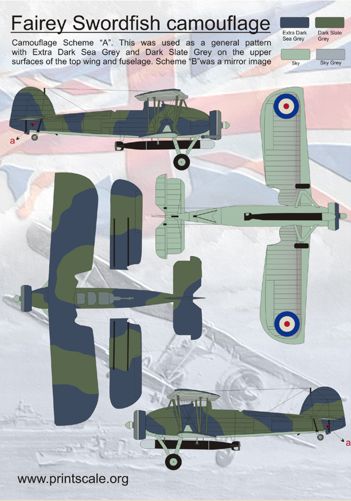 Print Scale PSL48051 1:48 Fairey Swordfish Mk.I/Mk.II/Mk.III