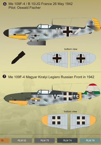 Print Scale PSL48052 1:48 Messerschmitt Bf-109F-4 Part 1 Decals