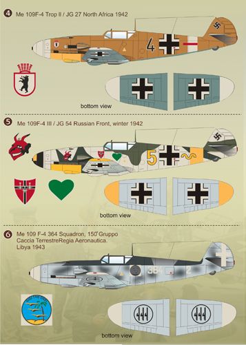 Print Scale PSL48053 1:48 Messerchmitt Bf-109F-4 Part 2 1