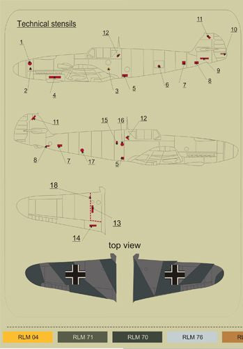 Print Scale PSL48053 1:48 Messerchmitt Bf-109F-4 Part 2 1