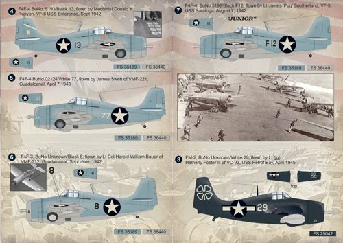 Print Scale PSL48055 1:48 Grumman Wildcat and Martlet Aces 1