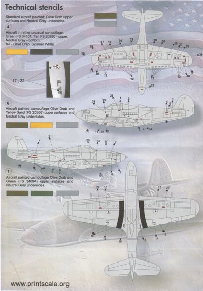 Print Scale PSL48059 1:48 Bell P-39 Airacobra