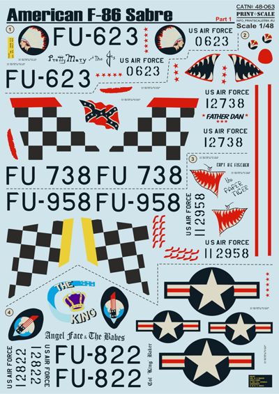 Print Scale PSL48063 1:48 North-American F-86E Sabre Part 1